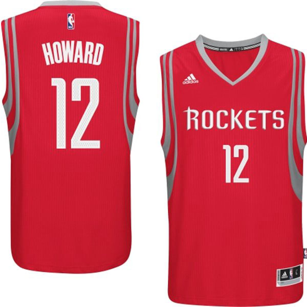 Houston Rockets #12 Dwight Howard 2014 15 New Swingman Road Red Jersey